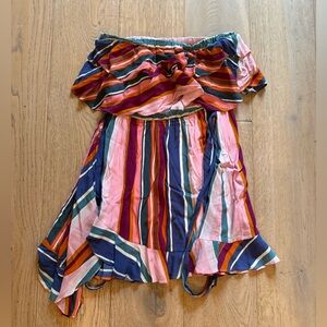Vici Pink and Orange Striped Garment